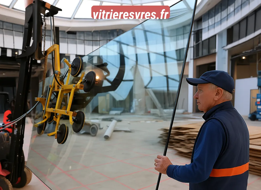 Remplacement de vitrine magasin Esvres